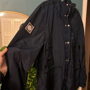 Pretty Green Large Navy Light Jacket w/ Hoodie (Casuals)